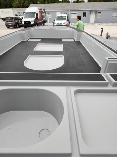 Non-Skid Built into the Plug from Which the Mold Is Produced